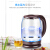 华生(washen)高ホウス素シリコンガラスの水筒ブレイ家庭用ポレットの自动电力OFF 1.8 L电气ケトル白